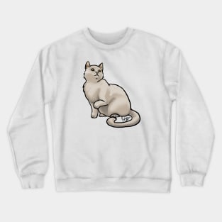 Cat - European Shorthair - Tan Crewneck Sweatshirt